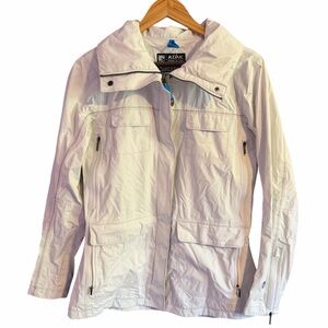 Kuhl Womens Lena White Full Zip Waterproof Jacket Small